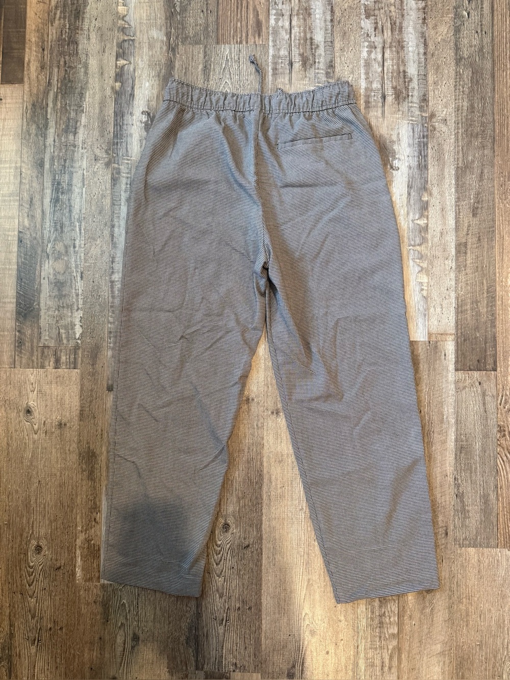 Old Navy Billie Straight Trousers with Tie Waistband - Houndstooth - Picture 4 of 6